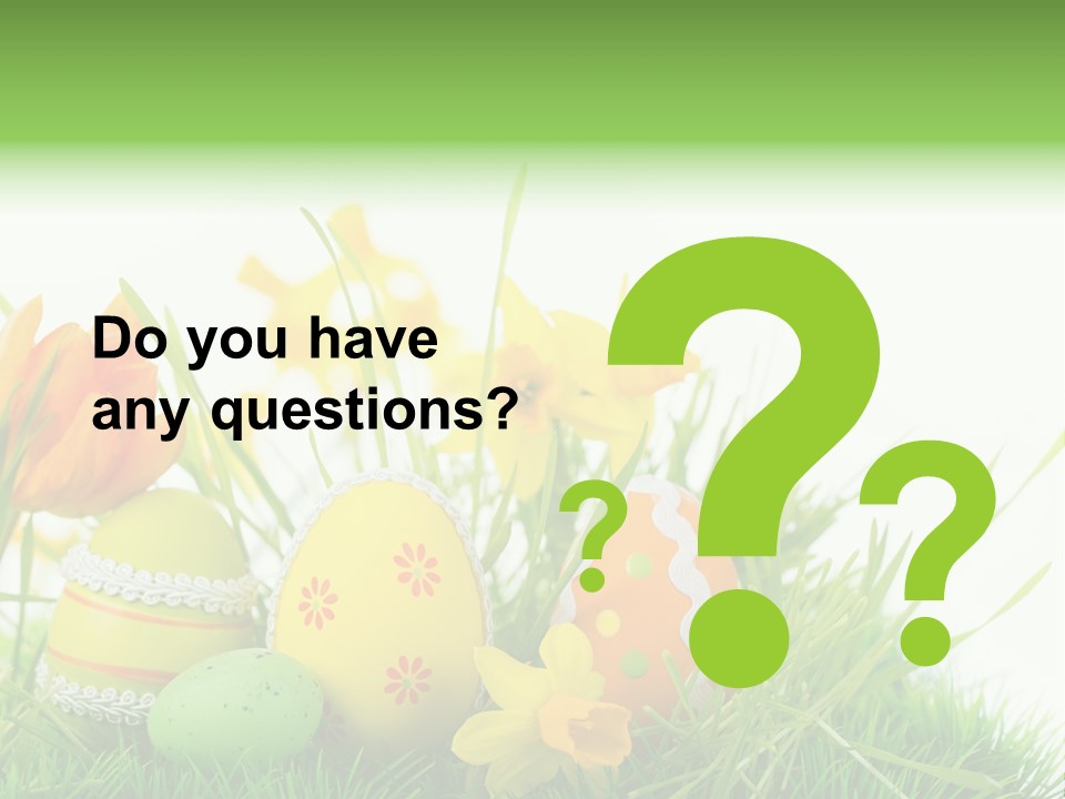 Easteregg Ostereier Suchen Karte PowerPoint Template