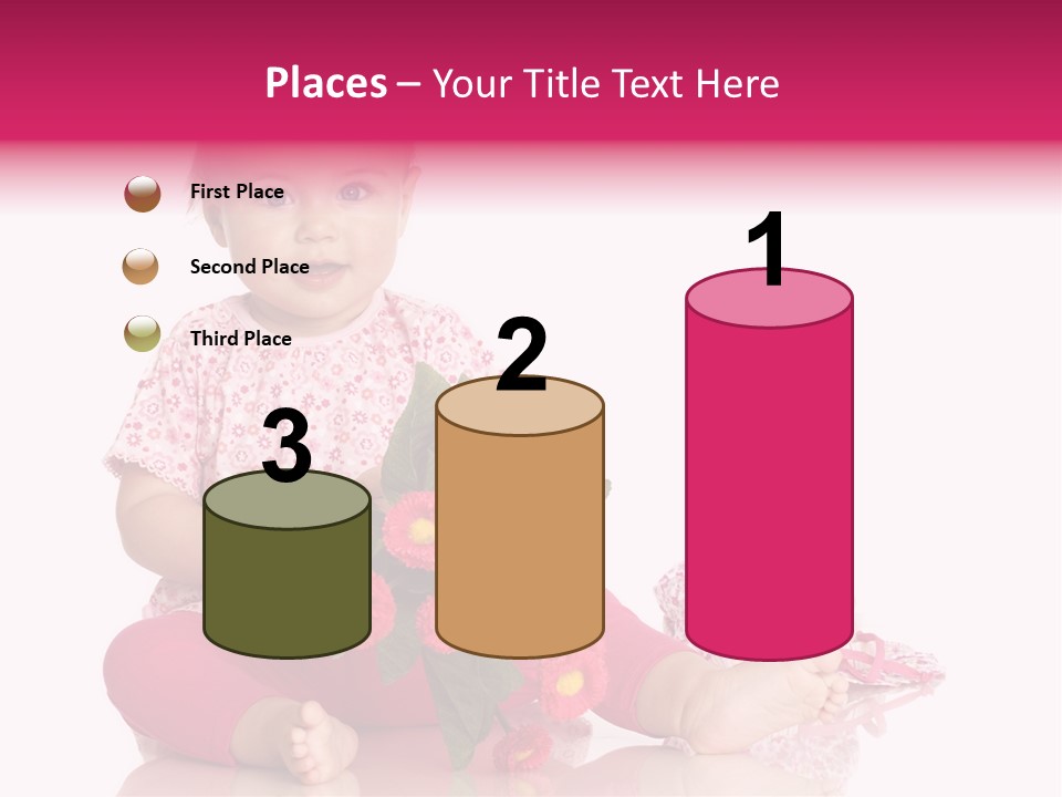 Isoliert Blumenstrau Sommer PowerPoint Template