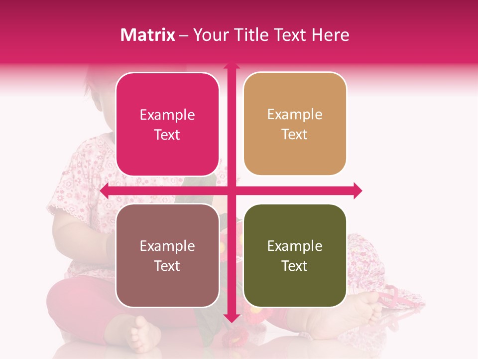 Isoliert Blumenstrau Sommer PowerPoint Template