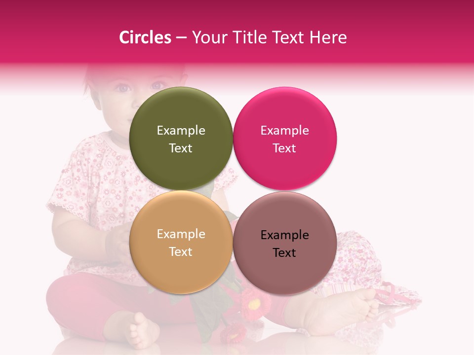 Isoliert Blumenstrau Sommer PowerPoint Template