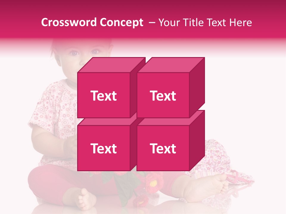 Isoliert Blumenstrau Sommer PowerPoint Template