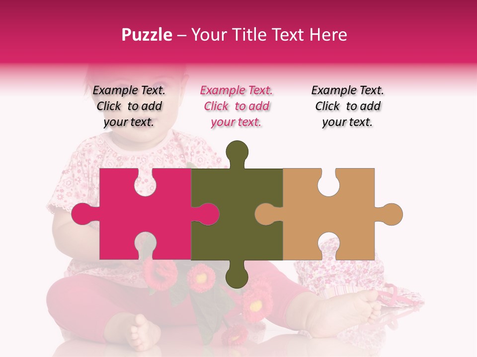 Isoliert Blumenstrau Sommer PowerPoint Template