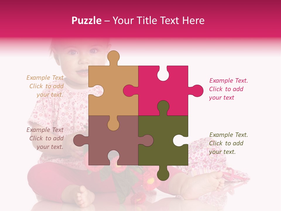 Isoliert Blumenstrau Sommer PowerPoint Template