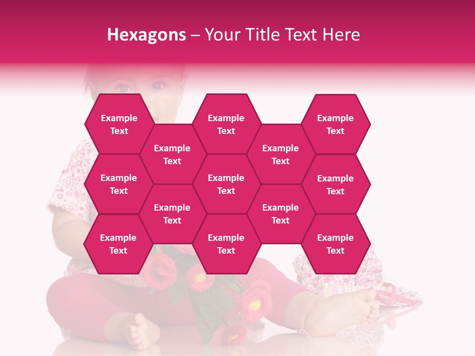 Isoliert Blumenstrau Sommer PowerPoint Template