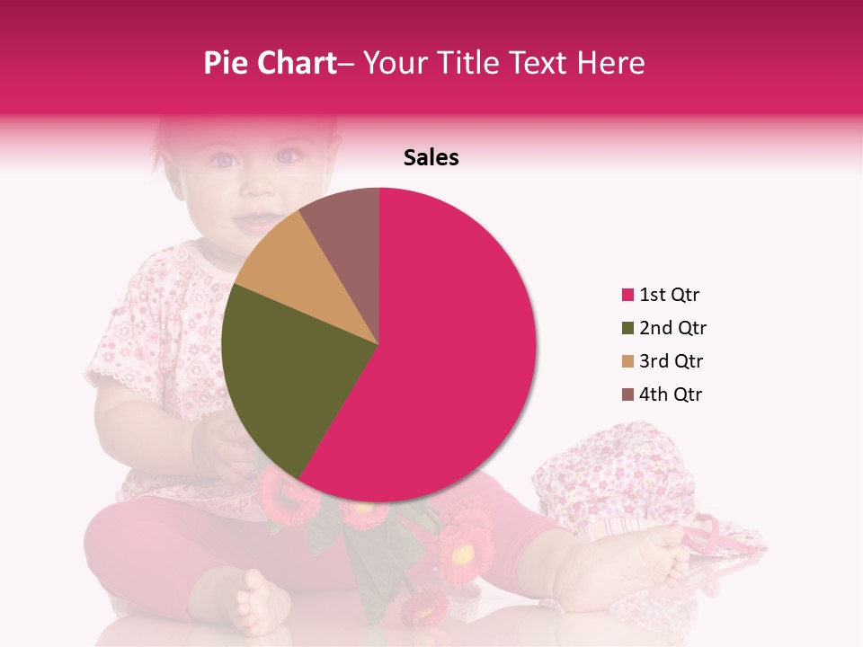 Isoliert Blumenstrau Sommer PowerPoint Template