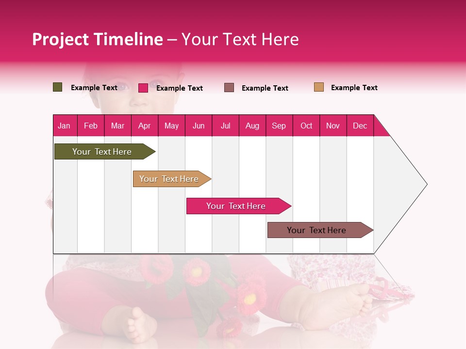 Isoliert Blumenstrau Sommer PowerPoint Template