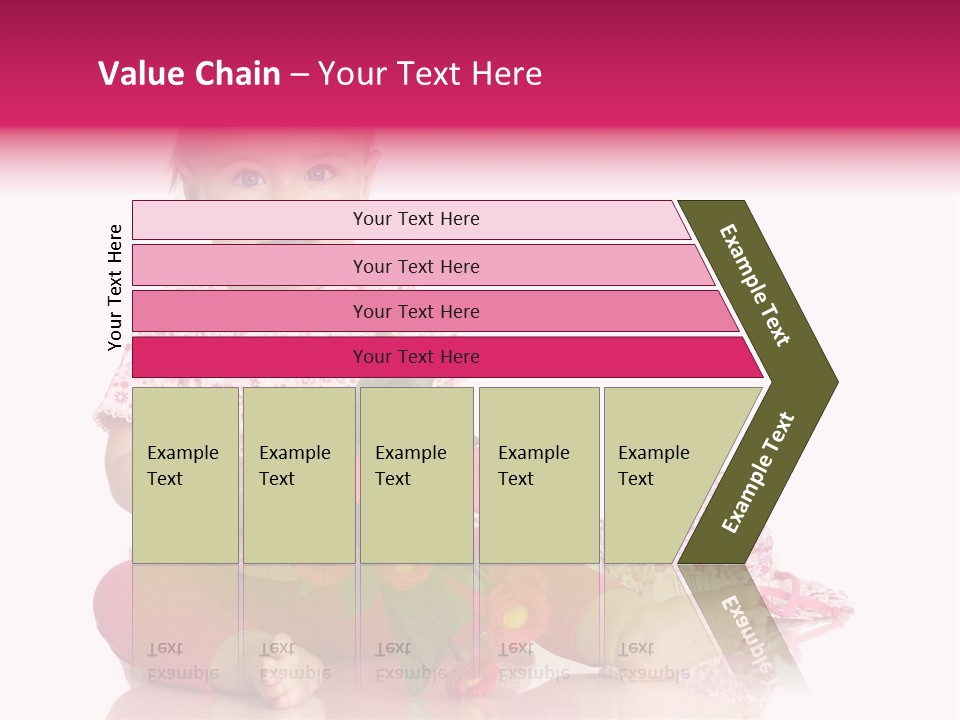 Isoliert Blumenstrau Sommer PowerPoint Template