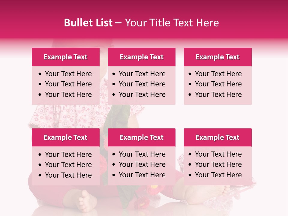 Isoliert Blumenstrau Sommer PowerPoint Template