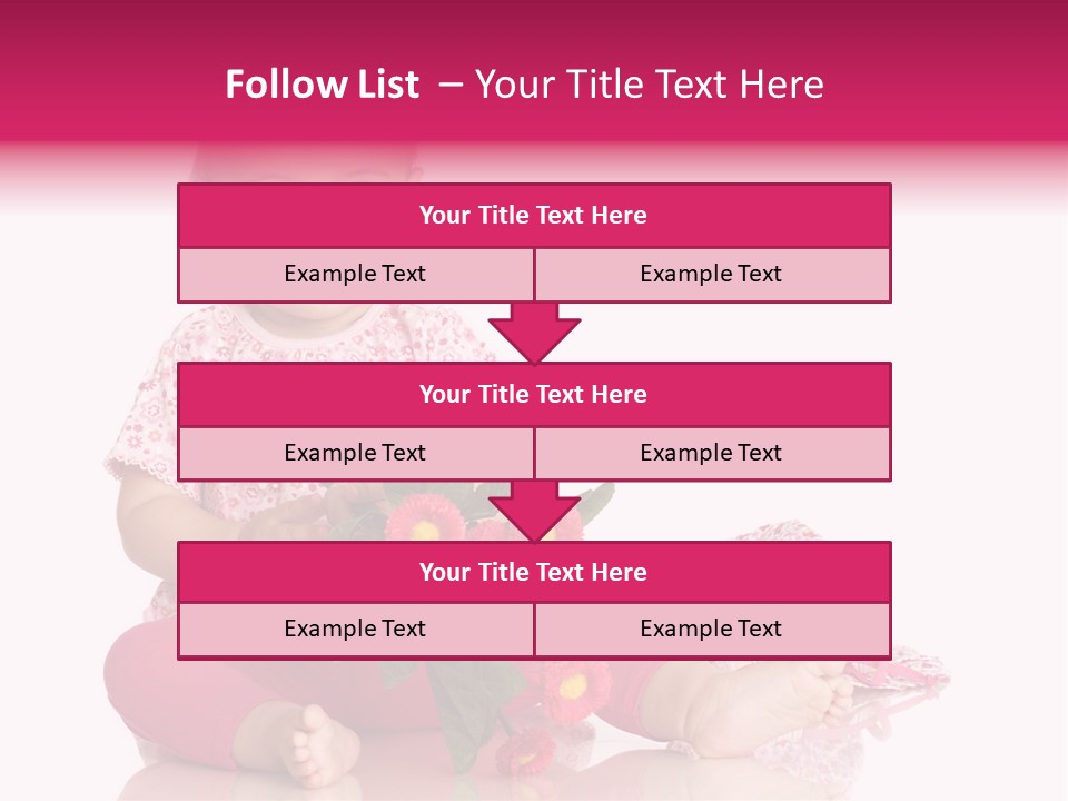 Isoliert Blumenstrau Sommer PowerPoint Template