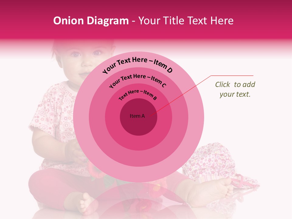 Isoliert Blumenstrau Sommer PowerPoint Template