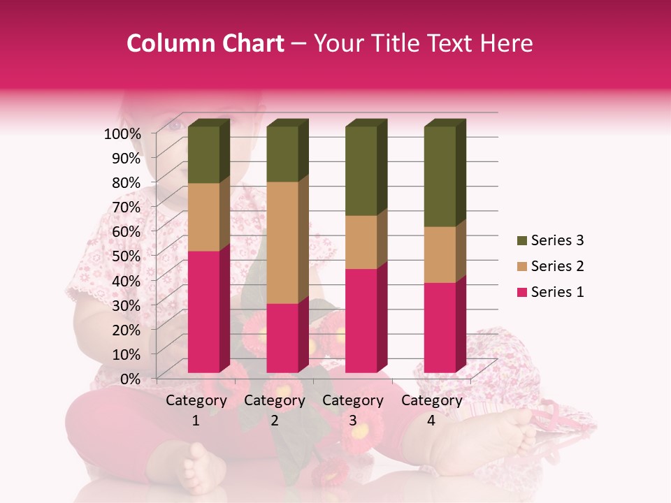 Isoliert Blumenstrau Sommer PowerPoint Template