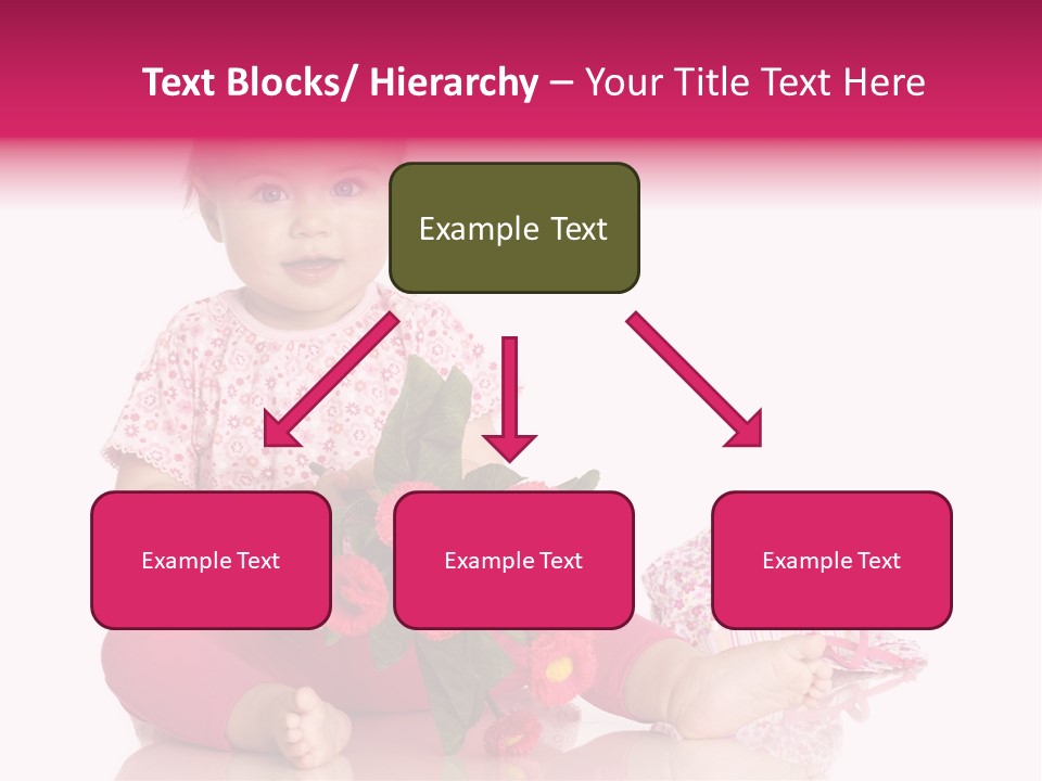 Isoliert Blumenstrau Sommer PowerPoint Template