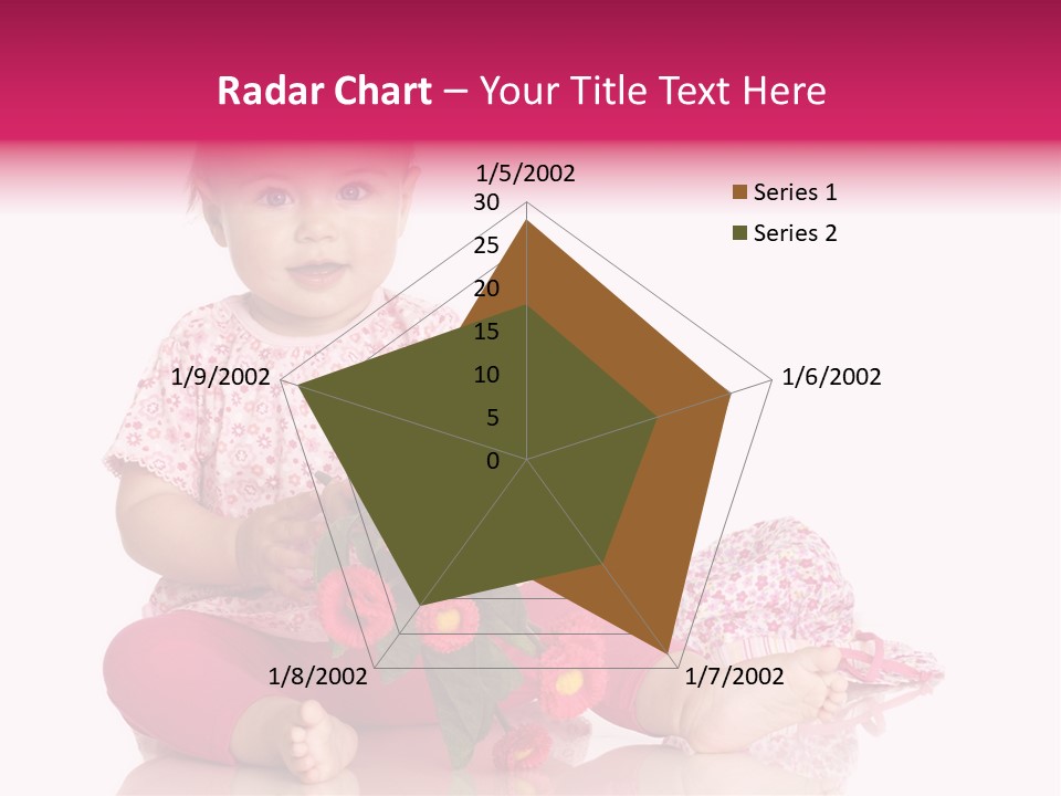 Isoliert Blumenstrau Sommer PowerPoint Template