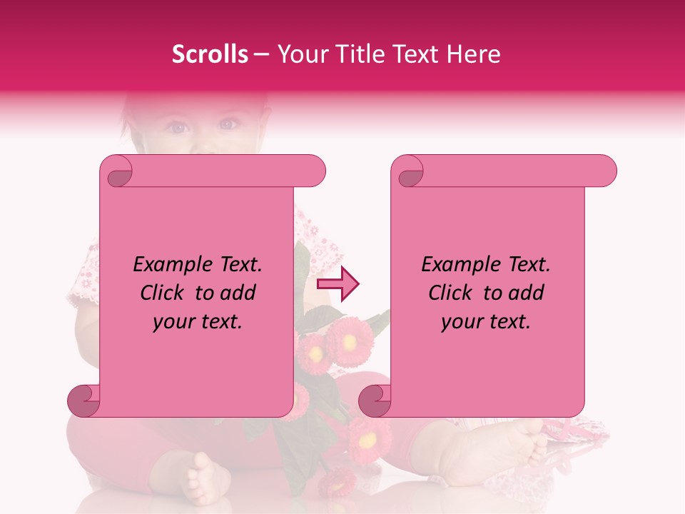 Isoliert Blumenstrau Sommer PowerPoint Template