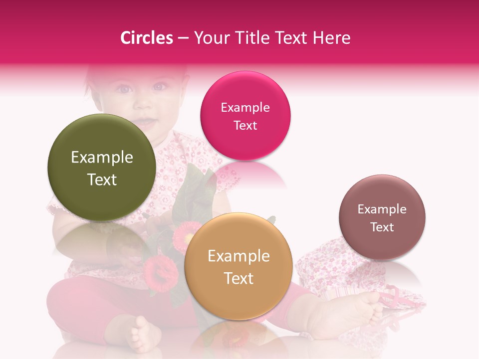 Isoliert Blumenstrau Sommer PowerPoint Template