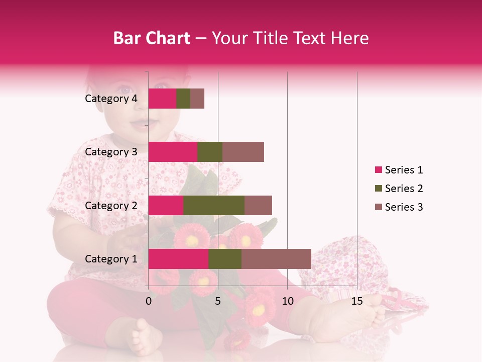 Isoliert Blumenstrau Sommer PowerPoint Template