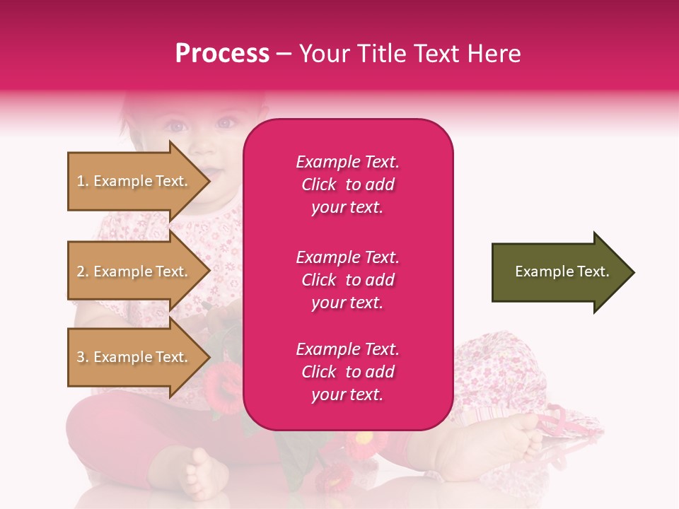 Isoliert Blumenstrau Sommer PowerPoint Template