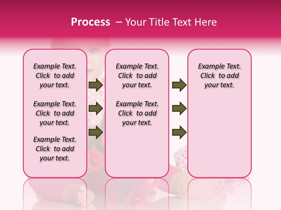 Isoliert Blumenstrau Sommer PowerPoint Template