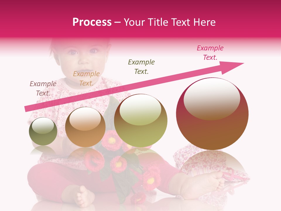 Isoliert Blumenstrau Sommer PowerPoint Template