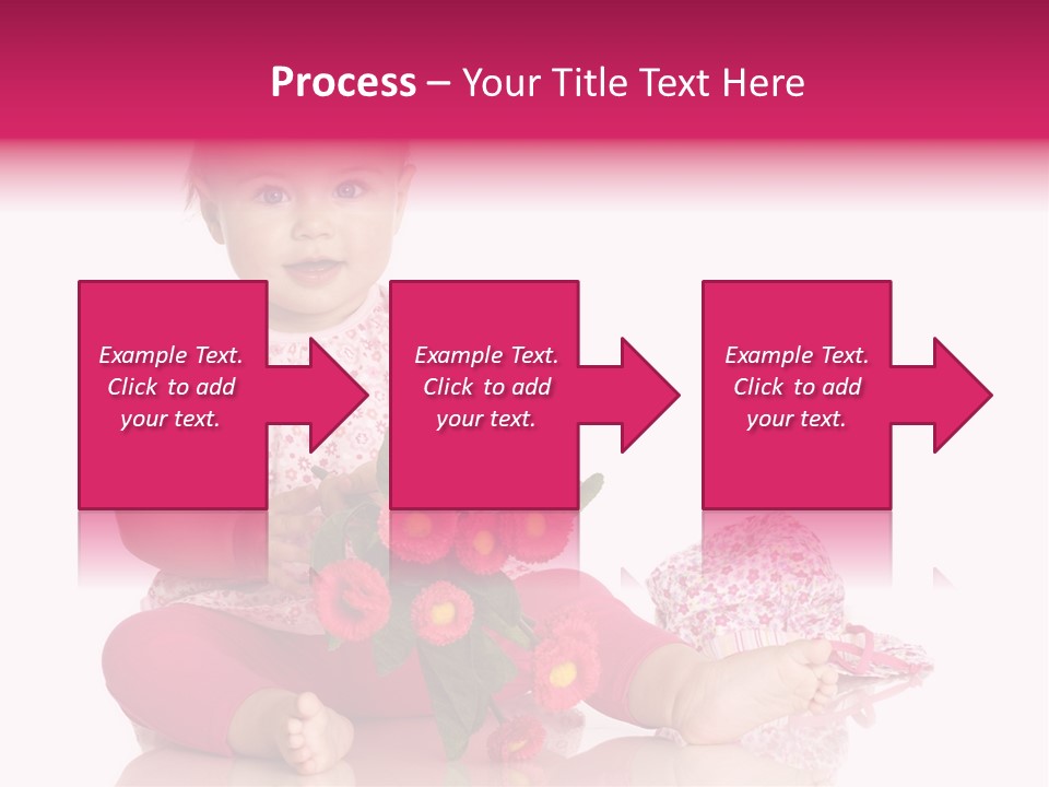 Isoliert Blumenstrau Sommer PowerPoint Template