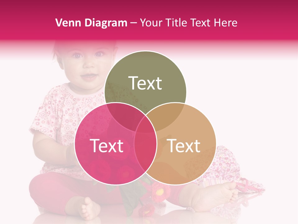 Isoliert Blumenstrau Sommer PowerPoint Template