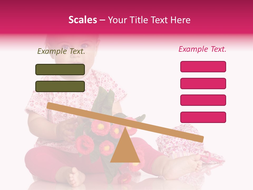 Isoliert Blumenstrau Sommer PowerPoint Template