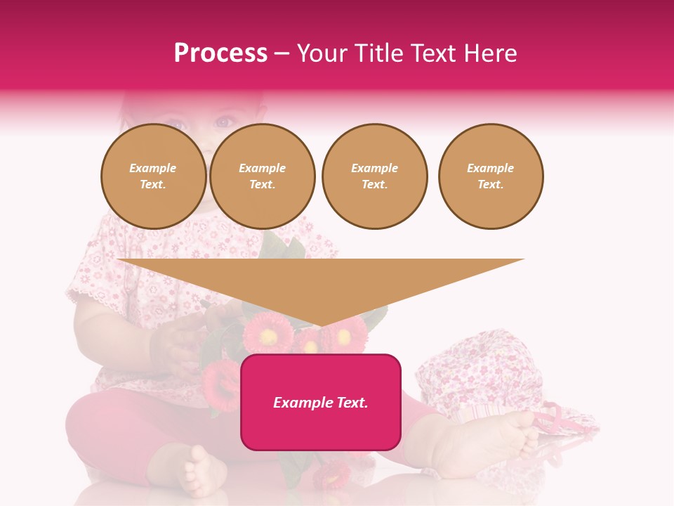 Isoliert Blumenstrau Sommer PowerPoint Template