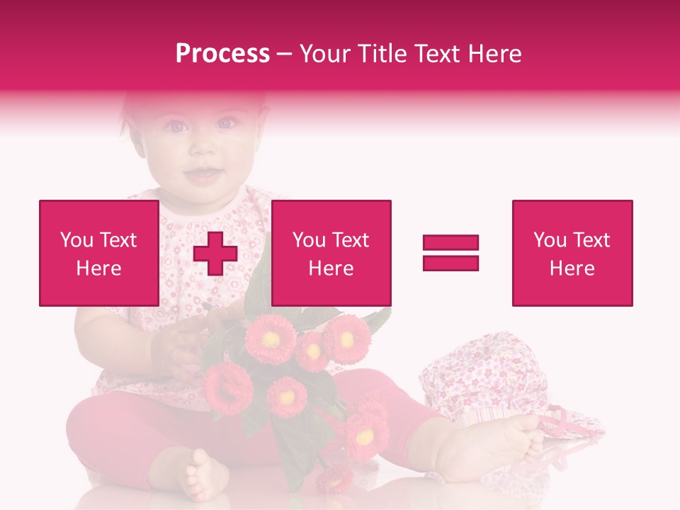 Isoliert Blumenstrau Sommer PowerPoint Template