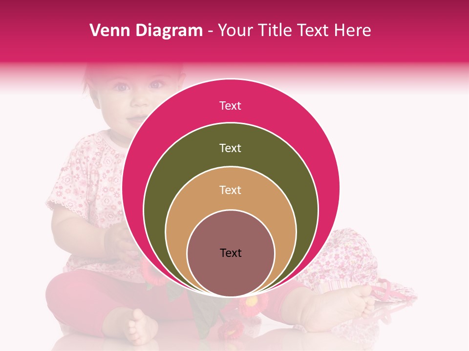 Isoliert Blumenstrau Sommer PowerPoint Template