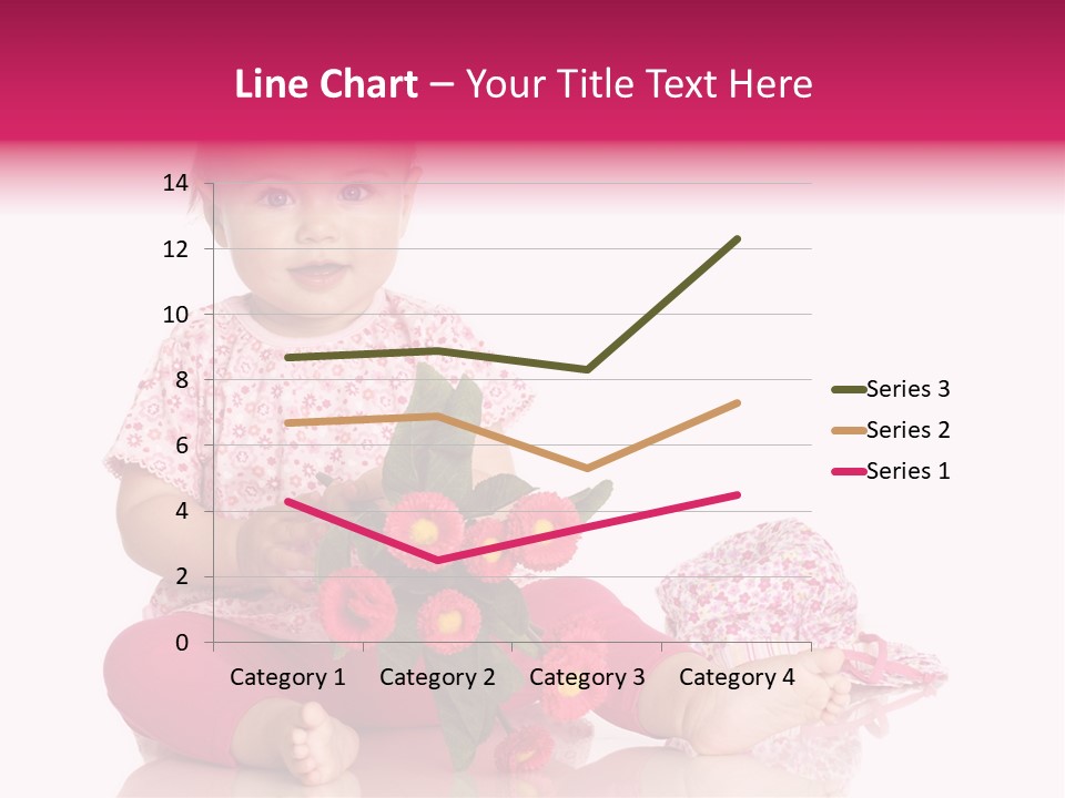 Isoliert Blumenstrau Sommer PowerPoint Template