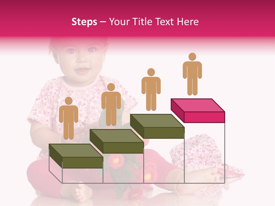 Isoliert Blumenstrau Sommer PowerPoint Template