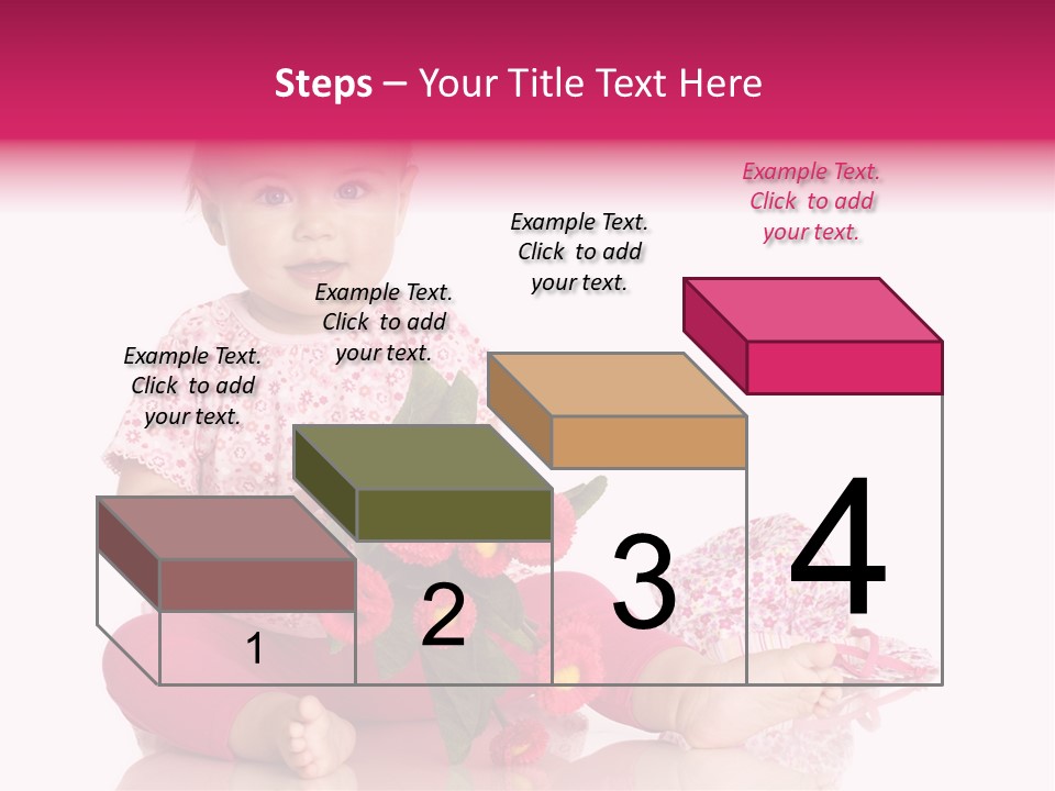 Isoliert Blumenstrau Sommer PowerPoint Template