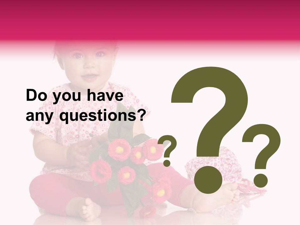 Isoliert Blumenstrau Sommer PowerPoint Template