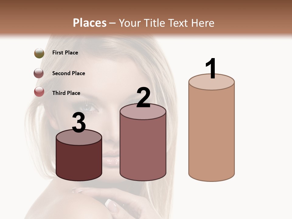 Closeup Lips White PowerPoint Template