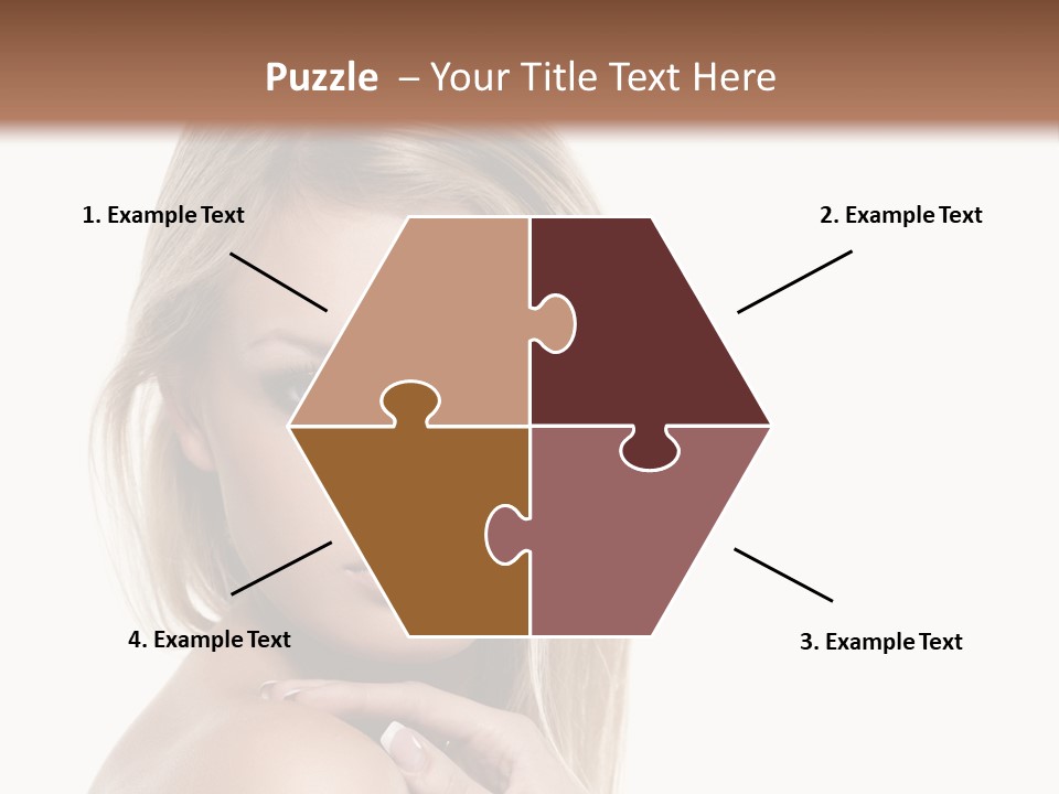 Closeup Lips White PowerPoint Template