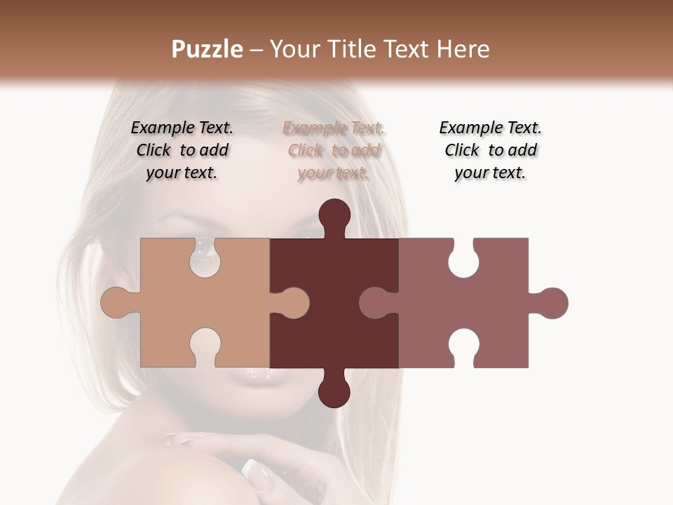 Closeup Lips White PowerPoint Template