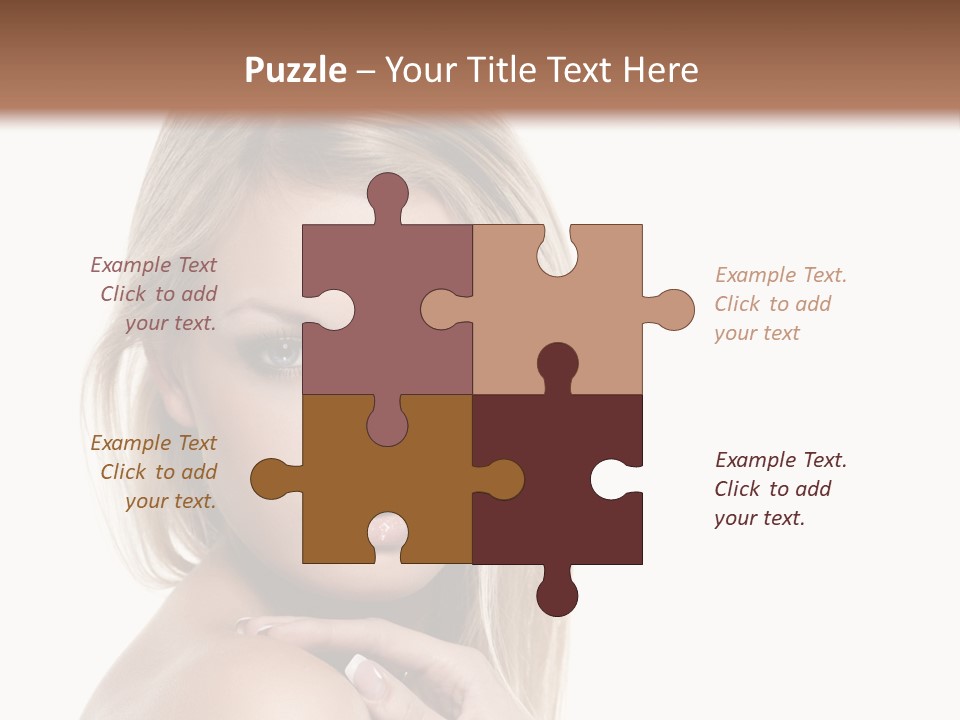 Closeup Lips White PowerPoint Template