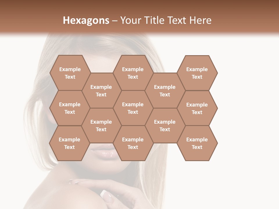 Closeup Lips White PowerPoint Template