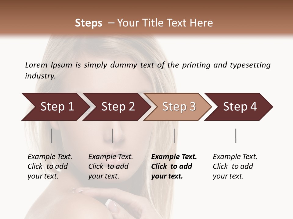 Closeup Lips White PowerPoint Template