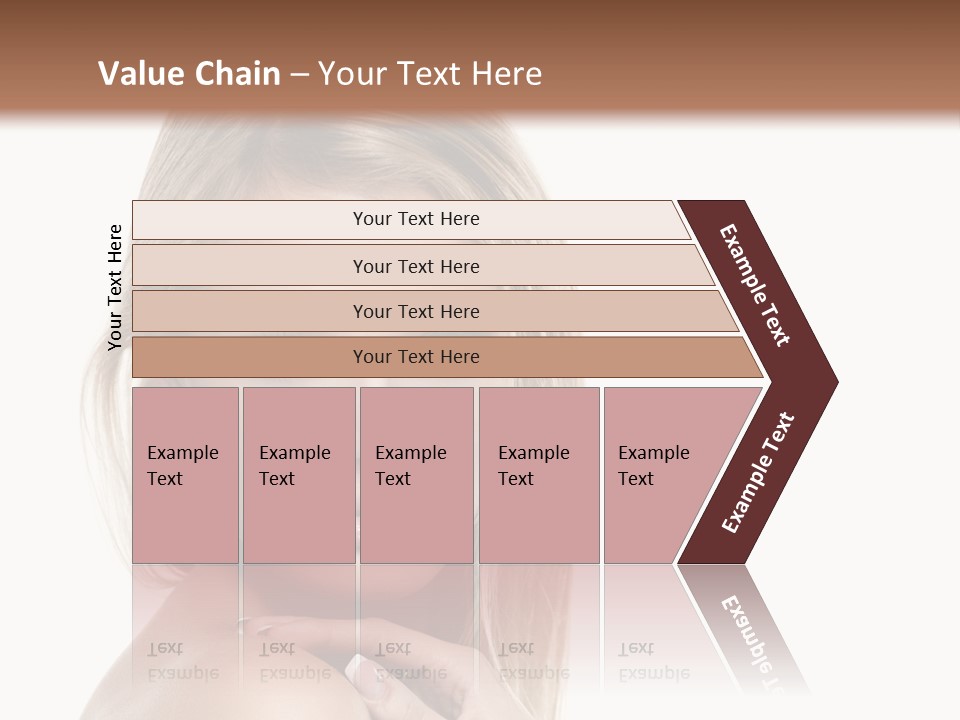 Closeup Lips White PowerPoint Template