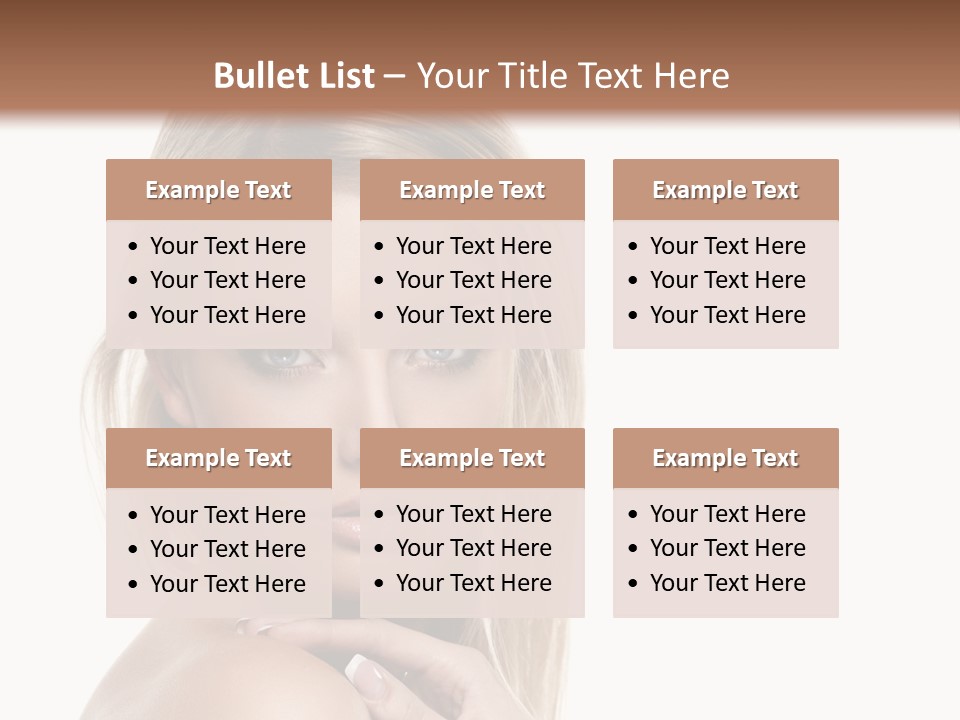 Closeup Lips White PowerPoint Template