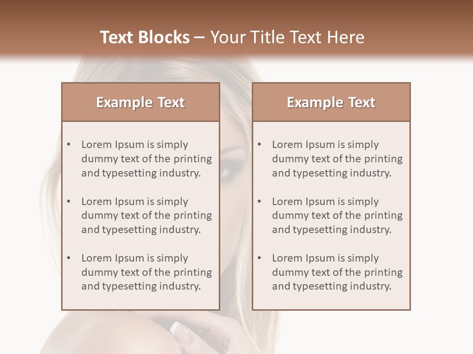 Closeup Lips White PowerPoint Template