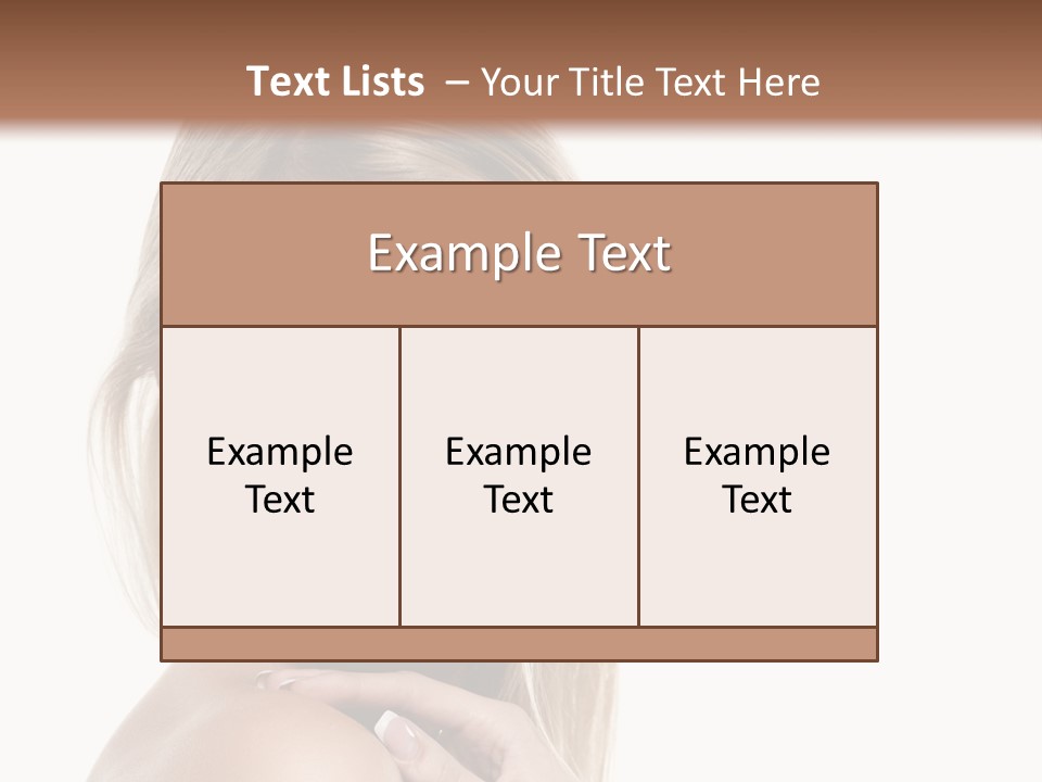 Closeup Lips White PowerPoint Template