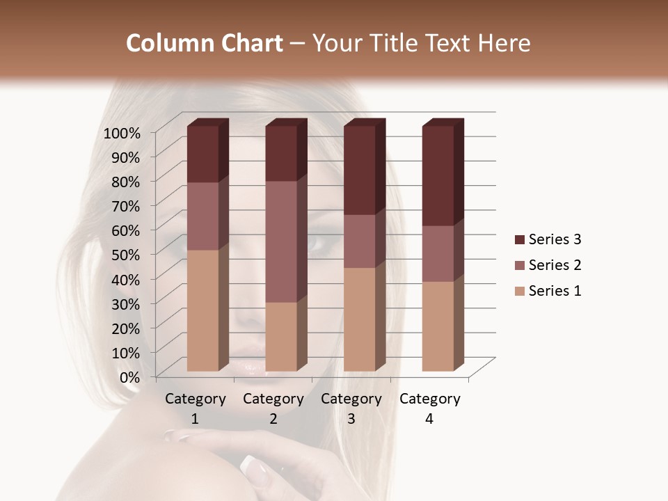 Closeup Lips White PowerPoint Template