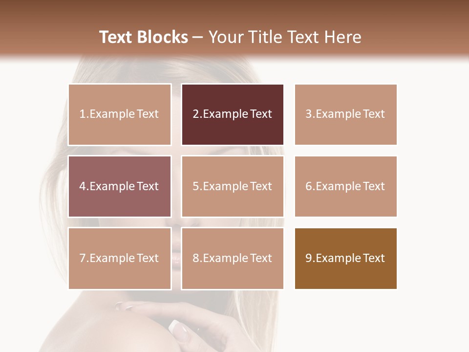 Closeup Lips White PowerPoint Template