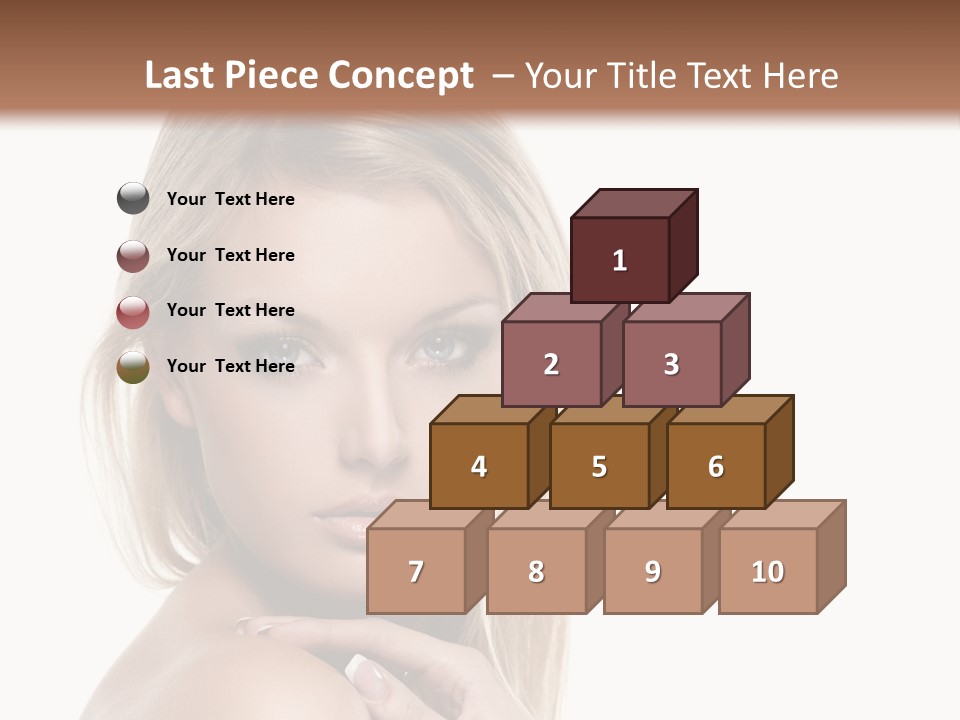 Closeup Lips White PowerPoint Template