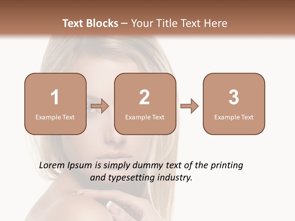 Closeup Lips White PowerPoint Template