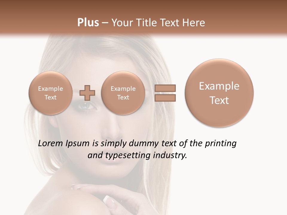 Closeup Lips White PowerPoint Template