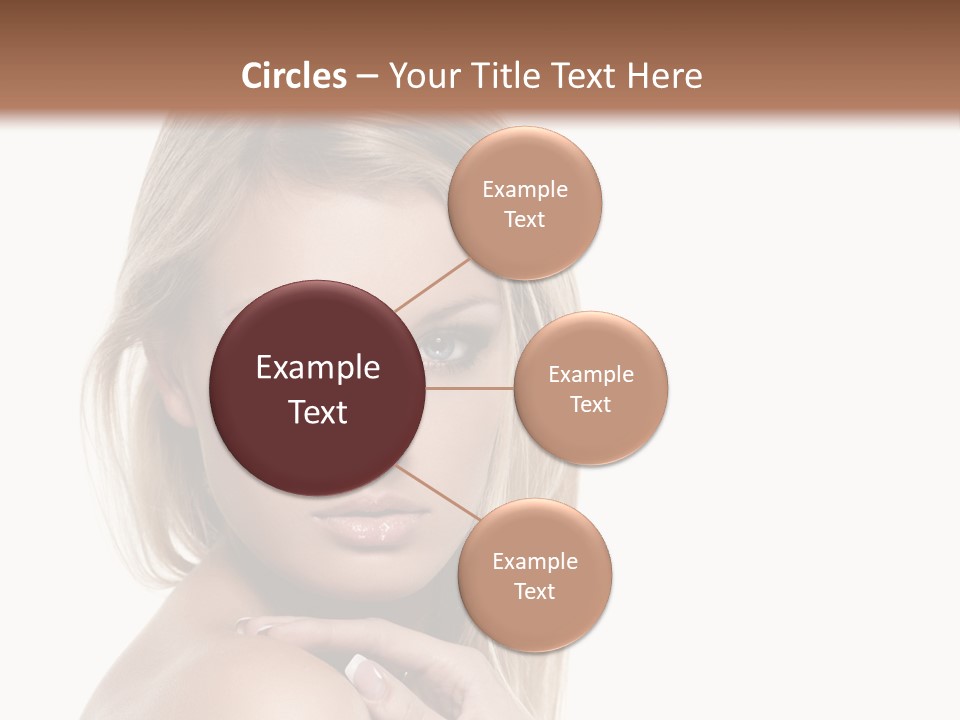 Closeup Lips White PowerPoint Template