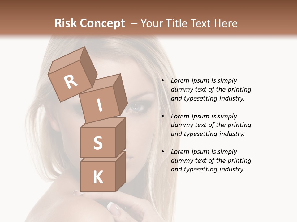 Closeup Lips White PowerPoint Template